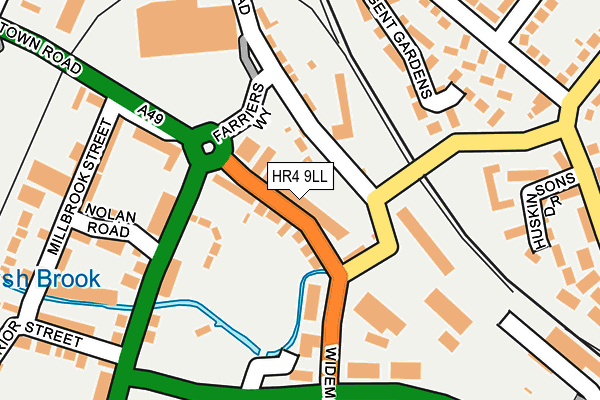 HR4 9LL map - OS OpenMap – Local (Ordnance Survey)