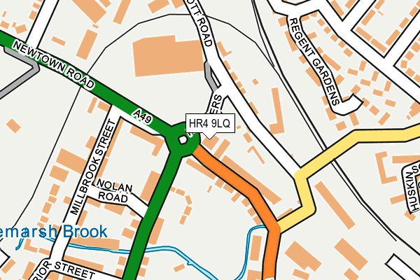 HR4 9LQ map - OS OpenMap – Local (Ordnance Survey)