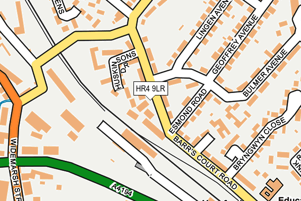 HR4 9LR map - OS OpenMap – Local (Ordnance Survey)