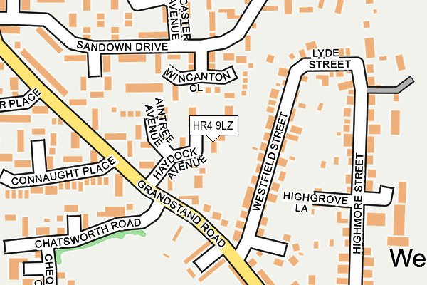 HR4 9LZ map - OS OpenMap – Local (Ordnance Survey)