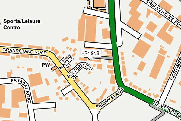 HR4 9NB map - OS OpenMap – Local (Ordnance Survey)