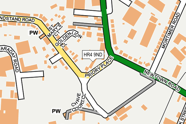HR4 9ND map - OS OpenMap – Local (Ordnance Survey)