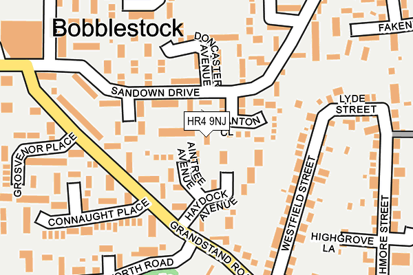 HR4 9NJ map - OS OpenMap – Local (Ordnance Survey)