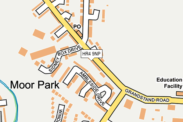 HR4 9NP map - OS OpenMap – Local (Ordnance Survey)