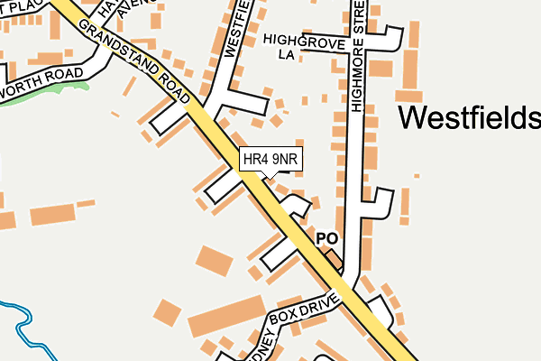 HR4 9NR map - OS OpenMap – Local (Ordnance Survey)