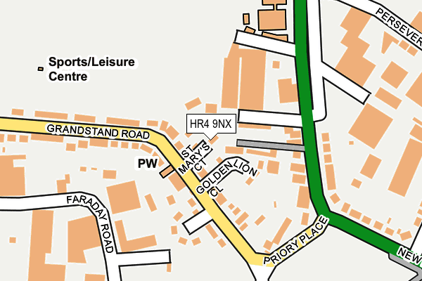 HR4 9NX map - OS OpenMap – Local (Ordnance Survey)