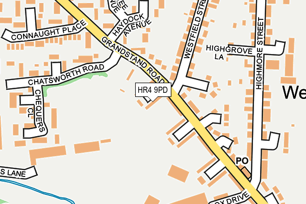 HR4 9PD map - OS OpenMap – Local (Ordnance Survey)