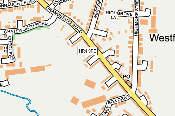 HR4 9PE map - OS OpenMap – Local (Ordnance Survey)