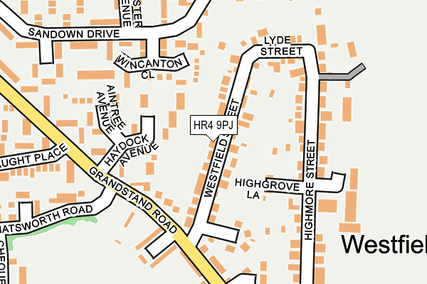 HR4 9PJ map - OS OpenMap – Local (Ordnance Survey)