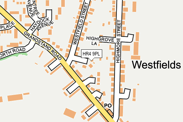 HR4 9PL map - OS OpenMap – Local (Ordnance Survey)