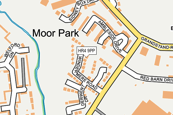 HR4 9PP map - OS OpenMap – Local (Ordnance Survey)