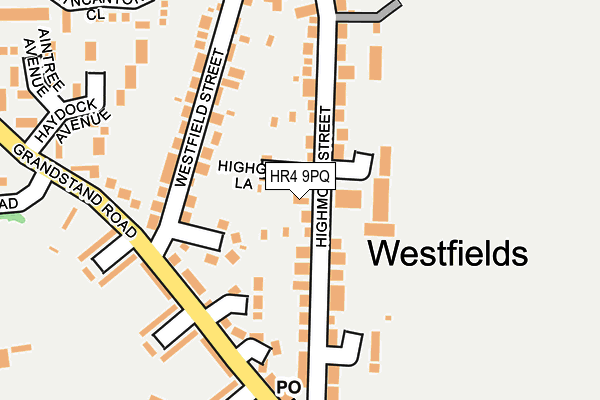 HR4 9PQ map - OS OpenMap – Local (Ordnance Survey)