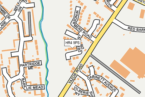 HR4 9PS map - OS OpenMap – Local (Ordnance Survey)