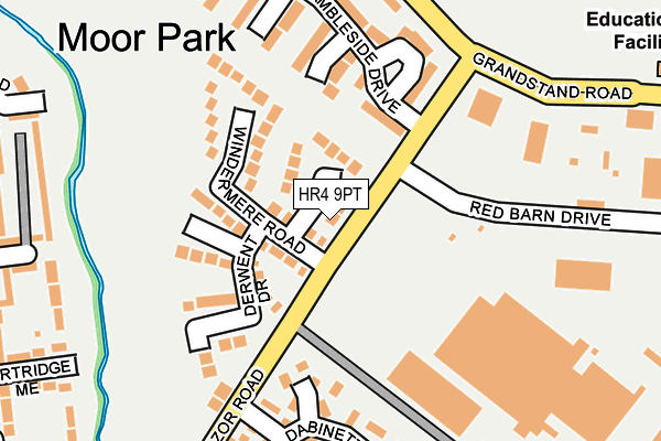 HR4 9PT map - OS OpenMap – Local (Ordnance Survey)