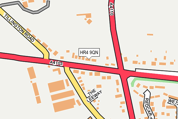 HR4 9QN map - OS OpenMap – Local (Ordnance Survey)