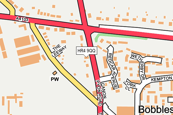 HR4 9QQ map - OS OpenMap – Local (Ordnance Survey)