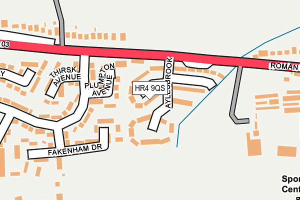 HR4 9QS map - OS OpenMap – Local (Ordnance Survey)