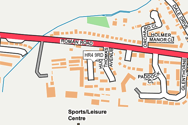 HR4 9RD map - OS OpenMap – Local (Ordnance Survey)