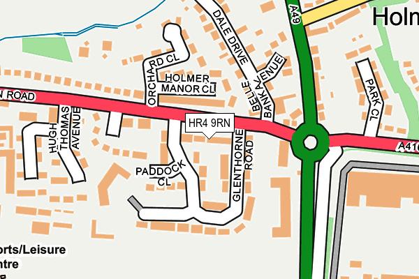 HR4 9RN map - OS OpenMap – Local (Ordnance Survey)