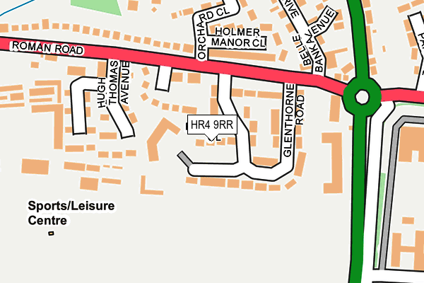 HR4 9RR map - OS OpenMap – Local (Ordnance Survey)