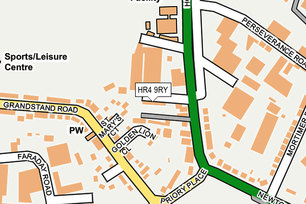 HR4 9RY map - OS OpenMap – Local (Ordnance Survey)