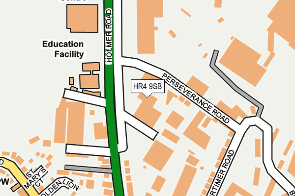 HR4 9SB map - OS OpenMap – Local (Ordnance Survey)