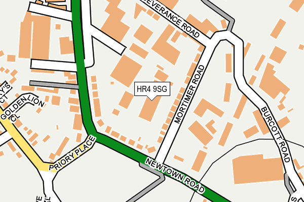 HR4 9SG map - OS OpenMap – Local (Ordnance Survey)