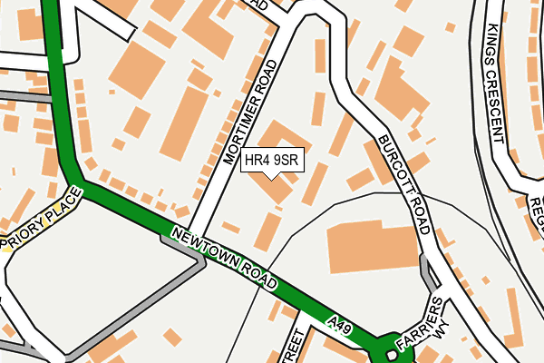 HR4 9SR map - OS OpenMap – Local (Ordnance Survey)