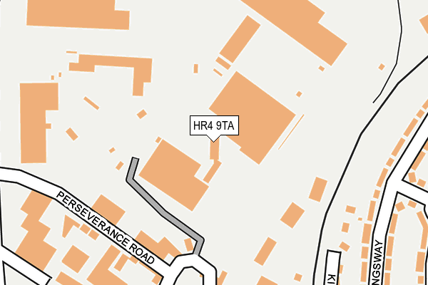 HR4 9TA map - OS OpenMap – Local (Ordnance Survey)