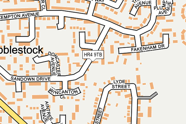 HR4 9TB map - OS OpenMap – Local (Ordnance Survey)