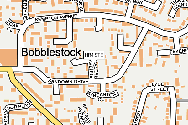 HR4 9TE map - OS OpenMap – Local (Ordnance Survey)