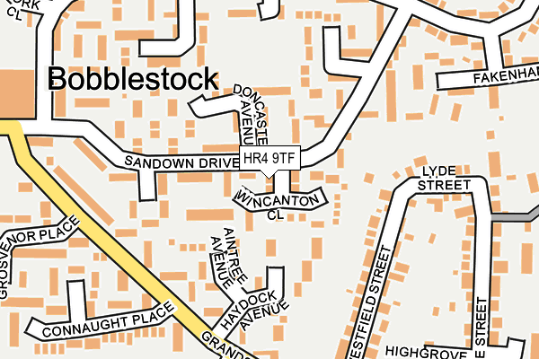 HR4 9TF map - OS OpenMap – Local (Ordnance Survey)