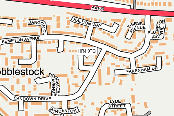 HR4 9TQ map - OS OpenMap – Local (Ordnance Survey)