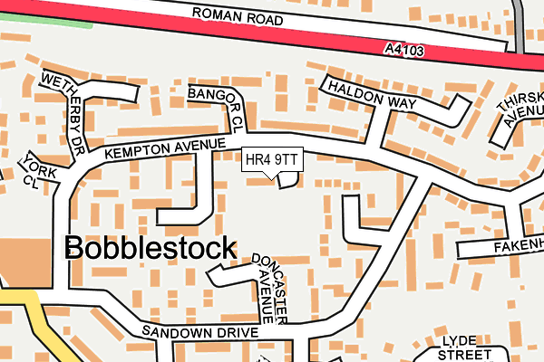 HR4 9TT map - OS OpenMap – Local (Ordnance Survey)