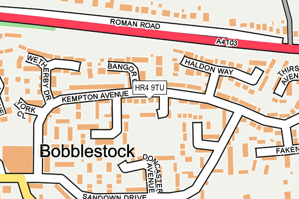 HR4 9TU map - OS OpenMap – Local (Ordnance Survey)