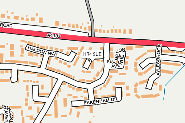 HR4 9UE map - OS OpenMap – Local (Ordnance Survey)