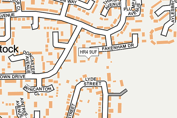 HR4 9UF map - OS OpenMap – Local (Ordnance Survey)