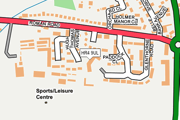 HR4 9UL map - OS OpenMap – Local (Ordnance Survey)