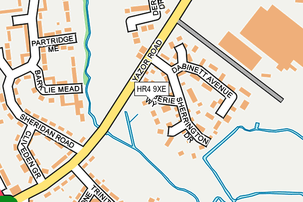 HR4 9XE map - OS OpenMap – Local (Ordnance Survey)