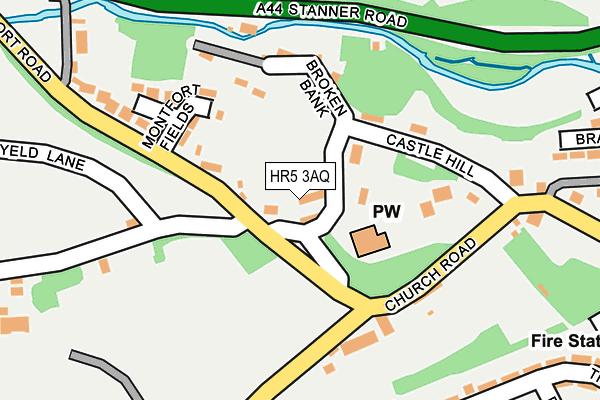 HR5 3AQ map - OS OpenMap – Local (Ordnance Survey)