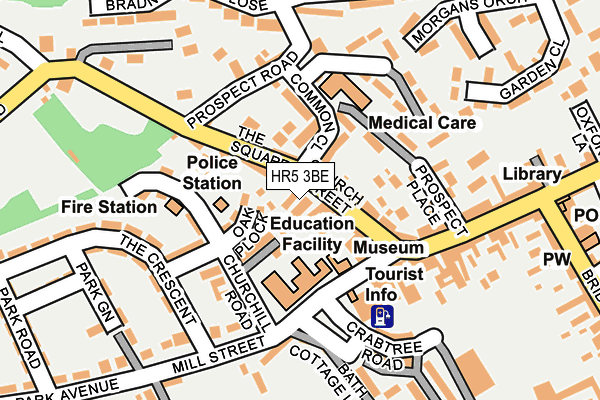 HR5 3BE map - OS OpenMap – Local (Ordnance Survey)