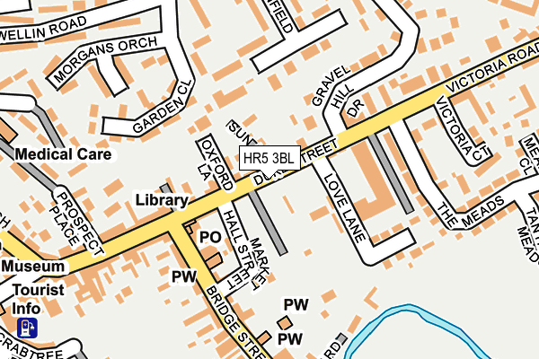 HR5 3BL map - OS OpenMap – Local (Ordnance Survey)