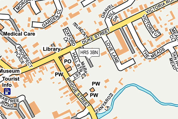 HR5 3BN map - OS OpenMap – Local (Ordnance Survey)