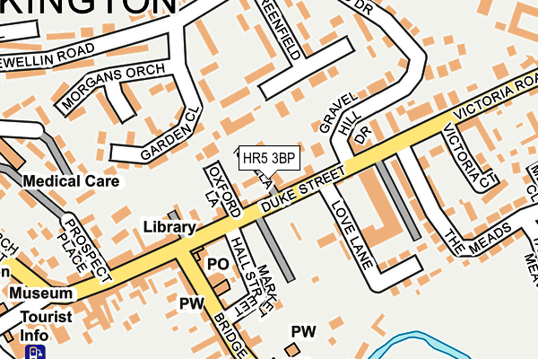 HR5 3BP map - OS OpenMap – Local (Ordnance Survey)