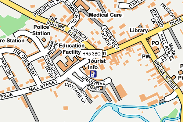 HR5 3BQ map - OS OpenMap – Local (Ordnance Survey)