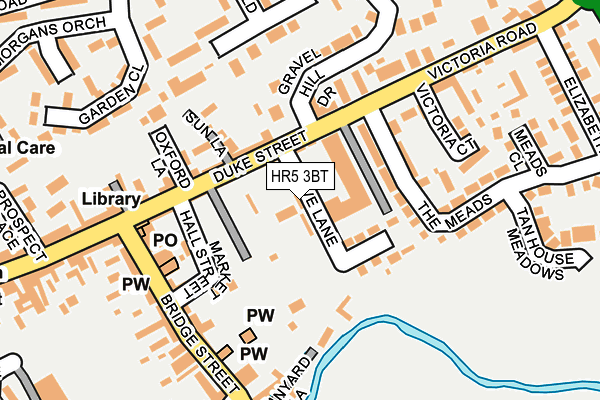 HR5 3BT map - OS OpenMap – Local (Ordnance Survey)