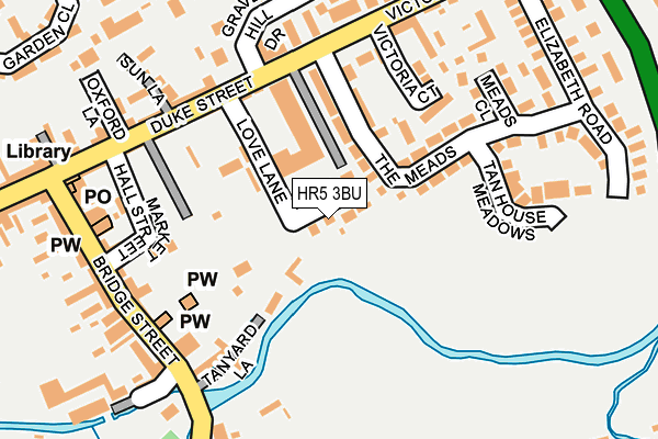 HR5 3BU map - OS OpenMap – Local (Ordnance Survey)