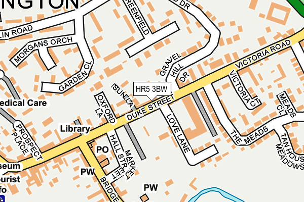 HR5 3BW map - OS OpenMap – Local (Ordnance Survey)