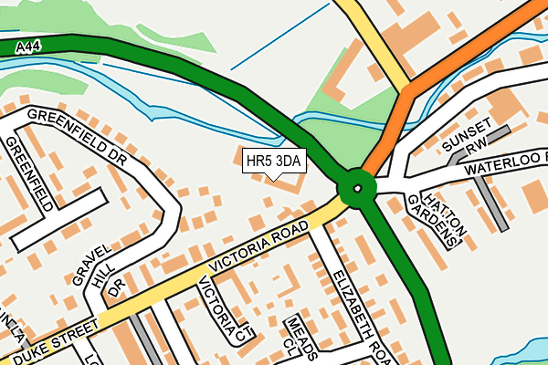 HR5 3DA map - OS OpenMap – Local (Ordnance Survey)