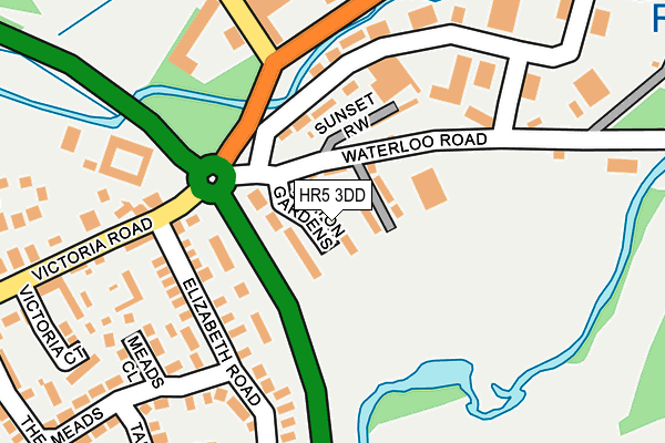 HR5 3DD map - OS OpenMap – Local (Ordnance Survey)